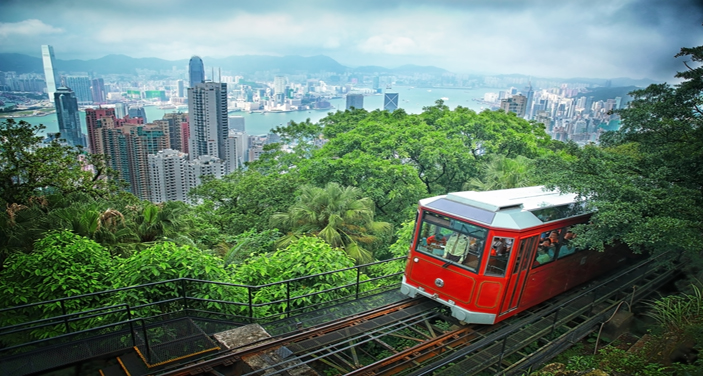 תצפית על העיר הונג קונג מפסגת ויקטוריה. צילום Depositphotos