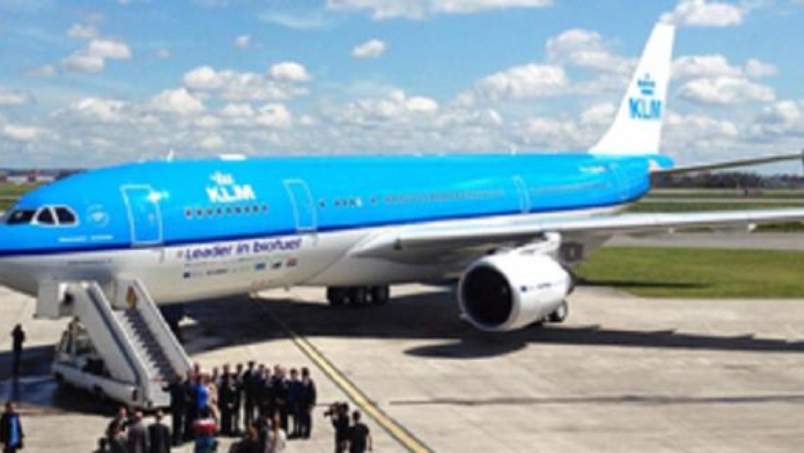 שימוש בדלק ביולוגי במטוס איירבוס של KLM