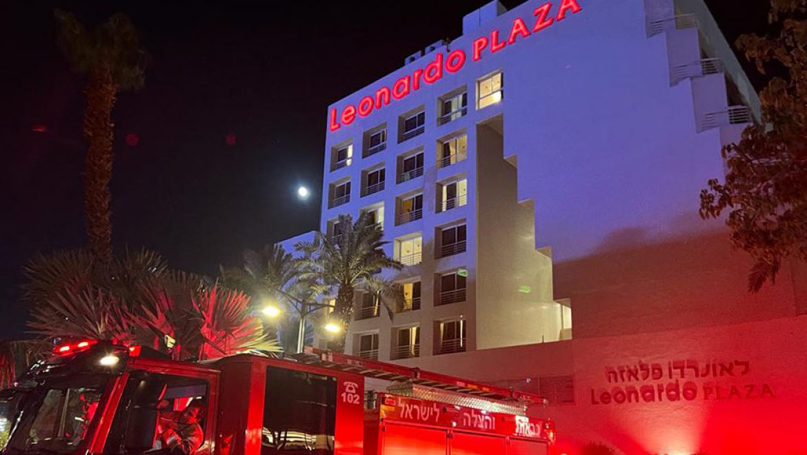 שריפה הלילה בחדר מלון לאונרדו פלאזה אילת
