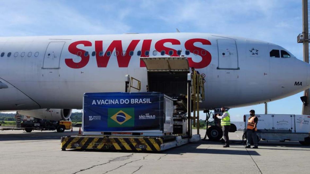 חברת Swiss WorldCargo הטיסה 14 טון של חיסוני קורונה סינים