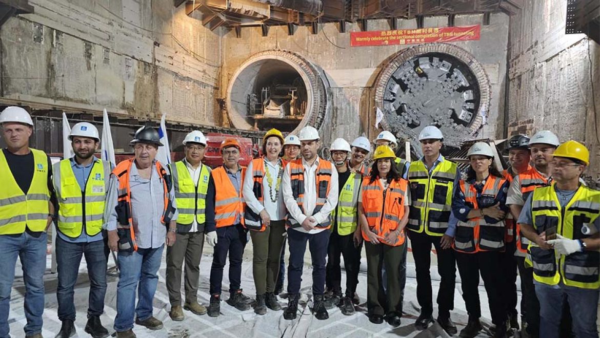 הקו הירוק של הרכבת: הערב נפרצה המנהרה בתחנת כיכר רבין בתל-אביב