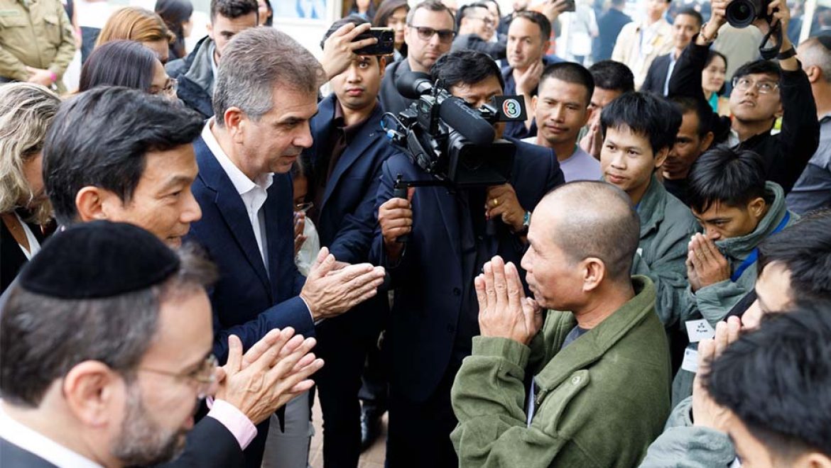 שר החוץ נפגש עם שר החוץ של תאילנד שהגיע לביקור הזדהות בישראל