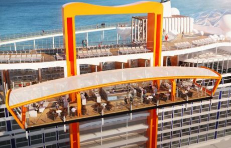 חדש בקרוז: אונייה עם מסעדה עולה ויורדת על הדופן